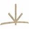 Ekena Millwork Alberta Rough Sawn Timber Gable Bracket, Douglas Fir, 108"W x 54"H x 2"D x 4"F, 12/12 Pitch GBW108X54X0204ALB00RDF - alternate 3